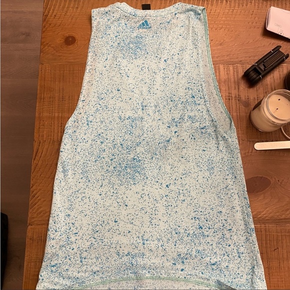 2 TANK TOP BUNDLE—Orange, Blue Women’s Adidas tank top - Picture 4 of 4